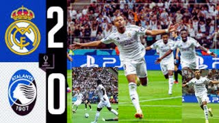 HIGHLIGHTS  Real Madrid 20 Atalanta  UEFA Super Cup 2024sport channelsky sport news [upl. by Erund644]