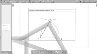 Costruzione triangolo equilatero dato il lato [upl. by Cahra]