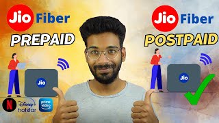 Jio Fiber Prepaid vs Postpaid  Jio Fiber  Jio Fiber Postpaid  Jio Fiber Installation Charge 2024 [upl. by Marela]