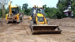 JCB Backhoe LoaderCompleted Swimming Pool Ready for Concrete Work [upl. by Rebak317]