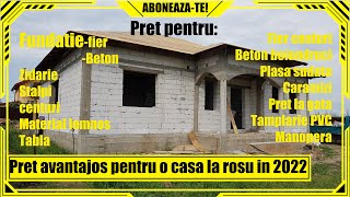 🏠Cat costa sa construiesti o casa la rosu❌Casa la rosu la pret atractiv [upl. by Deborah732]