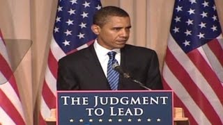 Sen Barack Obama makes remarks about the War Powers Act [upl. by Yun860]