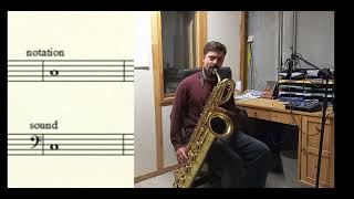 What is the range of an Eb bariton saxophone [upl. by Clareta]