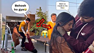 FAINT PRANK ON WIFE RAGHVI  Raghvi Rone Lgi​⁠RaghviAvinash [upl. by Llenyaj954]