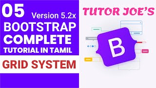 Grid System in Bootstrap 5 Tutor Joes  Tamil [upl. by Fritts]