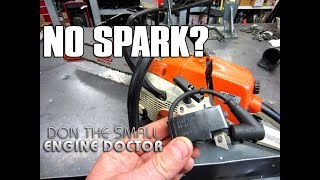 HOWTO Fix A Chainsaw With No Spark  Ignition Module Replacement [upl. by Frolick]