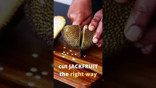 How to Cut a Jackfruit for Jackfruit Tacos and Jackfruit Curry shorts [upl. by Eurydice]