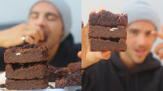 Baking With Miles 🥴  Caramel Breakfast Brownies  ranting about stupid people [upl. by Ahsel]