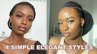 LIFE CHANGING Sleek Ponytail with Extensions Hack on Type 4 Natural Hair [upl. by Winfield]