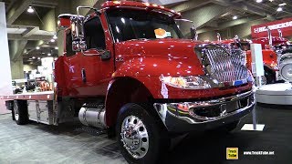 2019 International MV 607 Flatbed Truck  Exterior and Interior Walkaround  2019 Expocam Montreal [upl. by Derf]