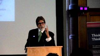 Amitabh Bachchan reciting quotMadhushalaquot in Oxford  Distinguished Ford Lecture [upl. by Kancler]