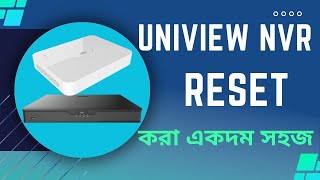 Uniview NVR factory default or reset on Monitor from NVR [upl. by Aerdnaz]