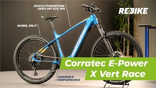 Testbericht Corratec EPower XVert Race EBike  Rebikecom [upl. by Nnaira]