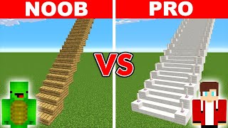 Minecraft NOOB vs PRO LÄNGSTES TREPPENHAUS CHALLENGE [upl. by Inad]