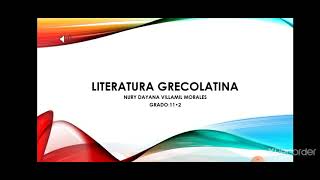 literatura grecolatina [upl. by Tillio]