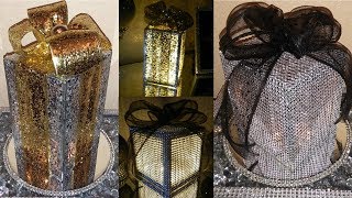 Dollar Tree DIY Lighted Christmas Gift Boxes DIY Elegant and Glam Christmas Home Decor Ideas [upl. by Attenev491]