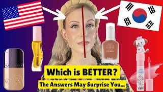 KBeauty vs American Makeup [upl. by Aihsram63]