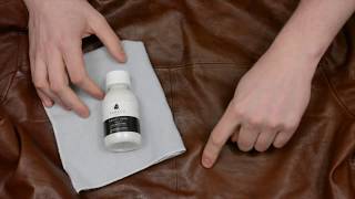 How to clean leather jacket at home  water spots and oil [upl. by Ayifa]