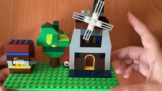 Lego Classic 10696 Ideas How to Build a Farm  Windmill Tractor Well and Tree Easy 720p Tutoria [upl. by Verene234]