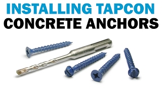 How to Install Tapcon Masonry Concrete Screws  Fasteners 101 [upl. by Drol709]