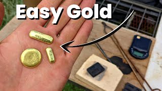 ITS CRAZY NO ONE TALKS ABOUT THIS Easy Way to Melt Gold at Home Smelting [upl. by Ytsirhk]