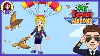 My Town  Airport App Silly Gameplay with Millie amp Me Kids Toys [upl. by Aleet]