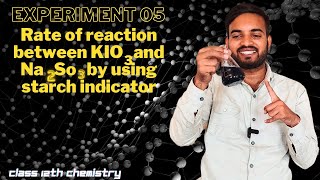 clock reaction rate of reaction between potassium iodate and sodium sulphate using starch indicator [upl. by Ordway367]