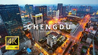 Chengdu China 🇨🇳 in 4K ULTRA HD 60FPS video by Drone [upl. by Anoynek871]