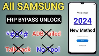 Finally New MethodAll Samsung FRP BypassUnlock 2024 All Android 121314  Google Account Remove [upl. by Hoebart]