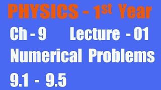 Physics Class 11th Ch 9 Numerical Problems 91 to 95 [upl. by Leeth]