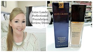 Estee Lauder Perfectionist Foundation  REVIEWDEMO [upl. by Vorfeld645]