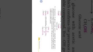 Class 12 acetylation of glucose biomolecule [upl. by Egedan]