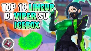 TOP 10 LINEUP DI VIPER SU ICEBOX SU VALORANT [upl. by Madda621]