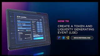 FEG SmartDeFi LaunchPad How To Create A Token amp Liquidity Generating Event LGE [upl. by Ostler]