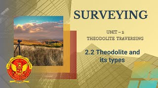 22 Theodolite and its types  Unit 2  CE303  Surveying  RGPV [upl. by Trautman]