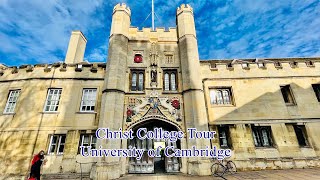 Cambridge University Christ college Tour 英国旅游，剑桥攻略 剑大基督学院 HD [upl. by Oirretna]