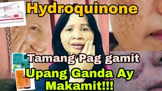 Hydroquinone Masamang dulot sa balat kapag di alam ang paraan ng pag gamit nito [upl. by Jessalyn]