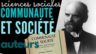 TÖNNIES  Communauté et Société [upl. by Naujad630]