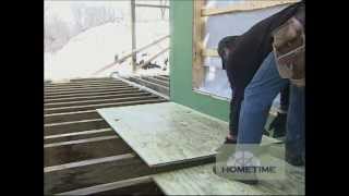 Pressure Treated Plywood for the Back Deck at Creekside [upl. by Yerffej]