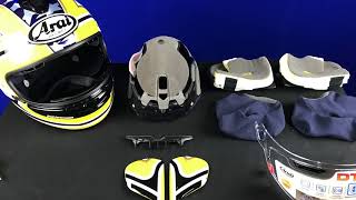 Helmet Cleaning 2 Disassembly Full Face [upl. by Enaols582]