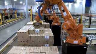 ABB Robotics  Palletizing Cartons [upl. by Conal]