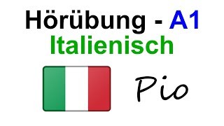 Italienischkurs für Anfänger  A1  Hörübung  lerne kostenlos Italienisch [upl. by Ahsilrac]