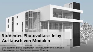 StoVentec Photovoltaics Inlay  Austausch von Modulen [upl. by Ensoll]