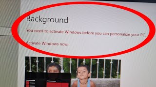 You need to activate windows before you can personalize your pc Windows 1011 [upl. by Kandace]