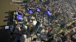 Wingsuit Flyers Soar Over New York City [upl. by Estren43]