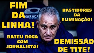 FIM DA LINHA PARA TITE DEMISSÃO NA MESA DE LANDIM TREINADOR BATE BOCA COM JORNALISTA [upl. by Nhepets991]