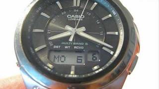 Casio LCWM150TD1AER Wave Ceptor titanium watch review [upl. by Galanti336]