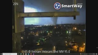 Tornado moving across Davidson County TN captured on camera [upl. by Pierre]