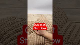 Crochet star pillow crochetpullow howtocrochet [upl. by Bethena270]