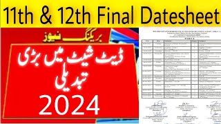 Date sheet 1st year 2nd year 2024  date sheet 2024 [upl. by Liakim]